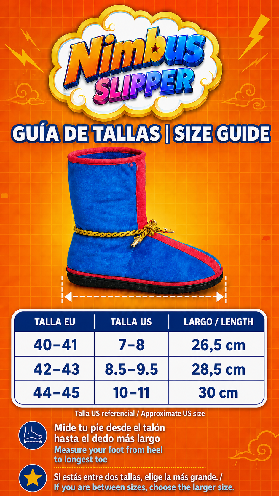 Nimbus Slippers Botas de Goku